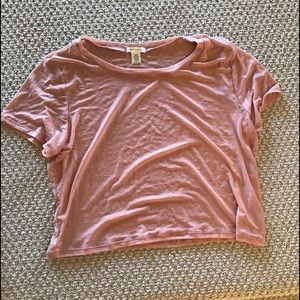 Sheer pink top
